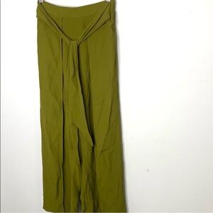 FAITHFULL THE BRAND Olive Green Wide-Leg Pants Size 2 XS